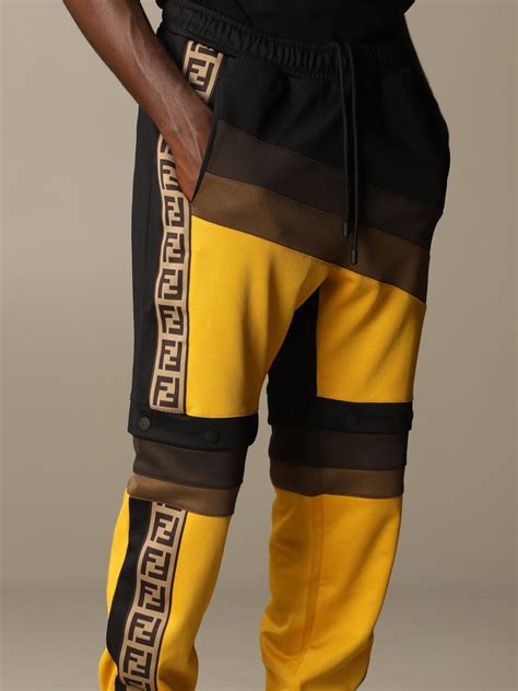 fendi mens jogging pants|fendi pants price.